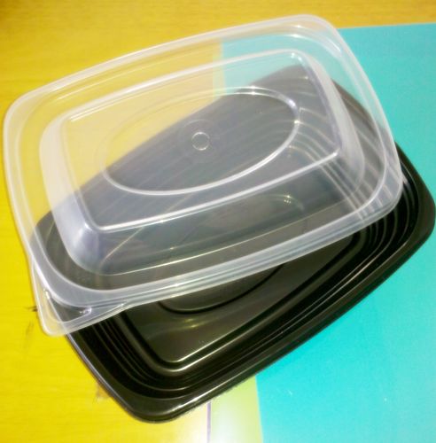 【一次性快餐盒(黑色)】价格,厂家,图片,其他一次性用品,广州明洋塑料